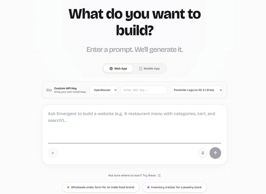 Open Emergent preview
